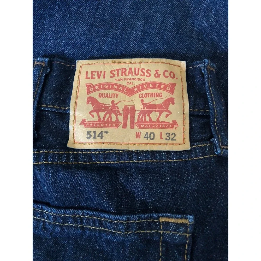 Levi's 514 Men's Straight Leg Jeans Size 40 x 32 100% Cotton E U C